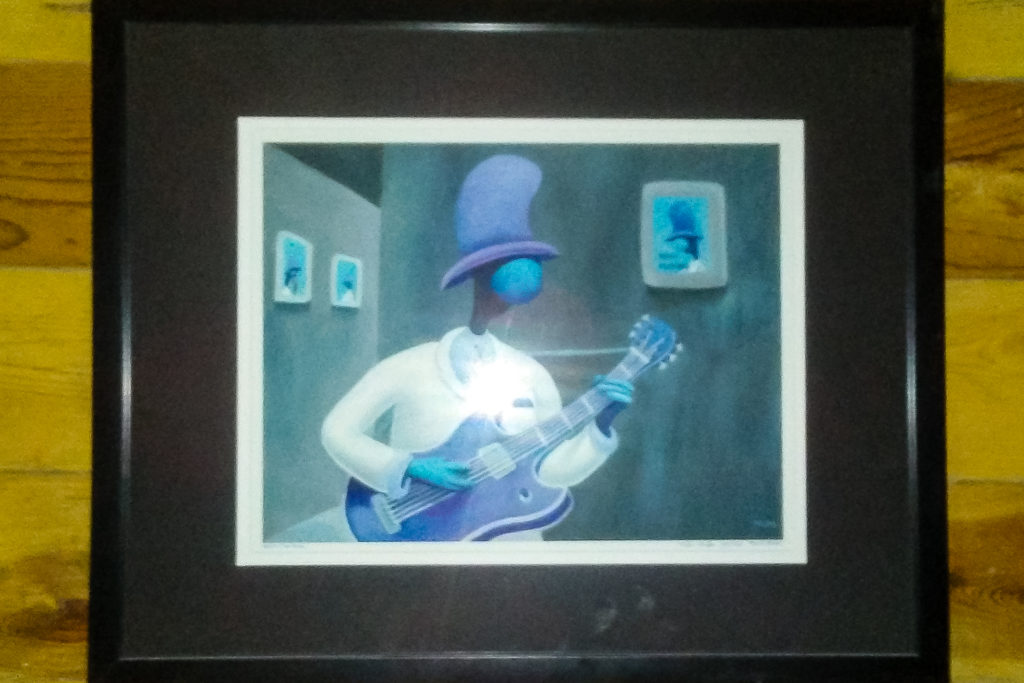 Melvin McGee original limited edition print of an oil painting titled "Before the Show"