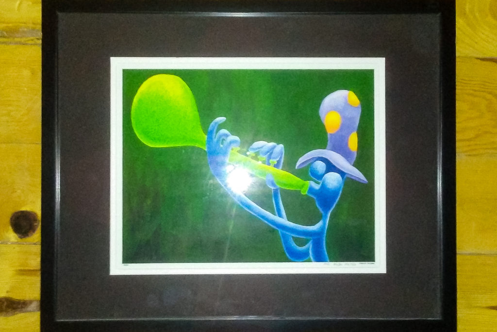 Melvin McGee original limited edition print of an oil painting titled "Solo"