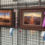 Photo of 2 Audrey Cramer Photography landscape photographs receiving blue ribbons and sweepstakes awards at Garfield Utah County Fair 2020